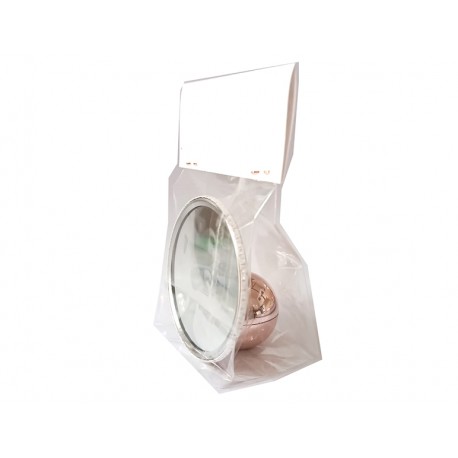Espejo de bolso con tapa de corcho personalizado para bautizos y comuniones