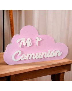 Letras de corcho primera comunión nube - Detalles de comunión, Letras  comuniones, Novedades, Letras y corchos bodas