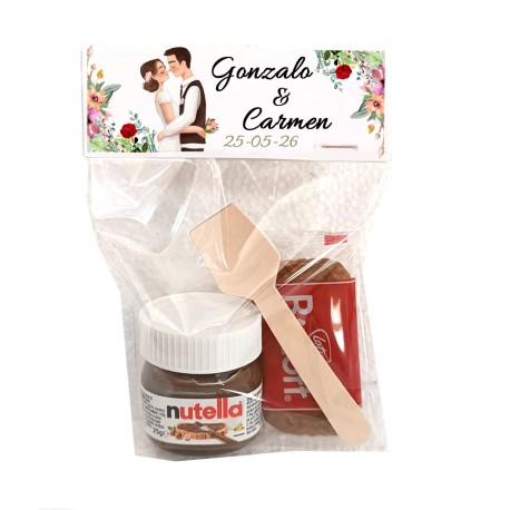 Mini Nutella decorada para boda