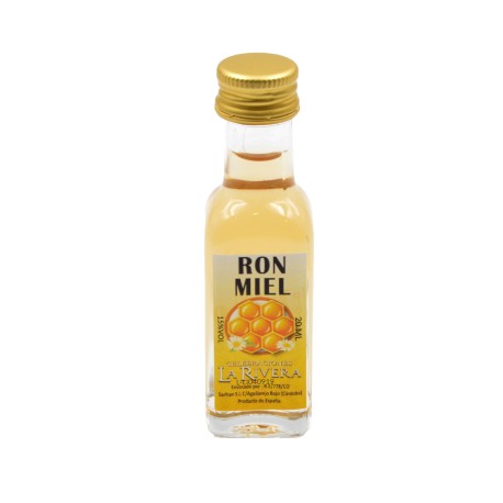 Licor mod. Marasca Ron Miel cristal 20ml.