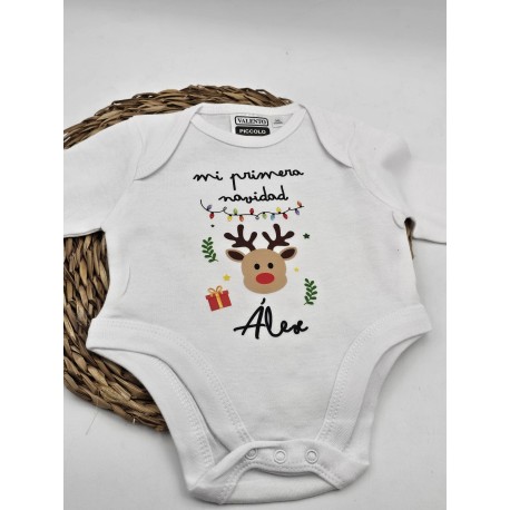 Body para Bebé "Mi primera Navidad" personalizado