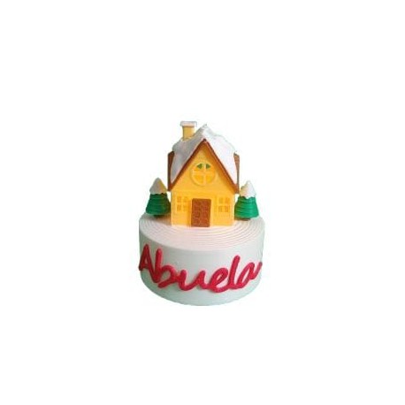 Casita Navideña Personalizada con Nombre e Iluminación – Adorno Único para Navidad