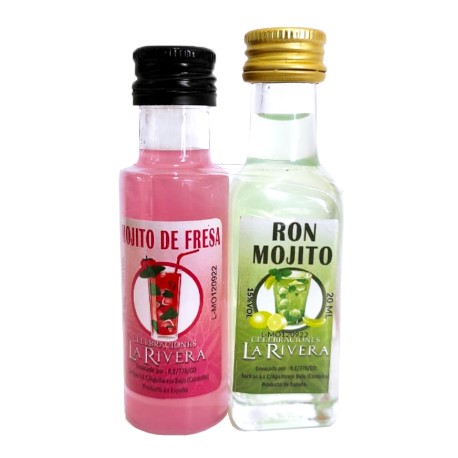 Pack Mojito de Fresa 20ml + Ron Mojito La Rivera 15% VOL