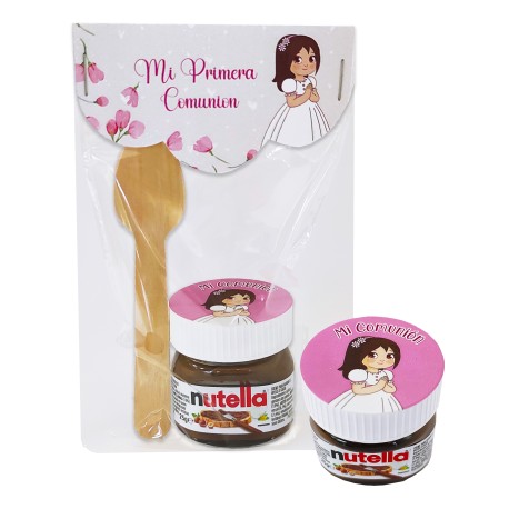 Mini Tarro de Nutella 25g con Diseño de Comunión - Ideal para Invitados