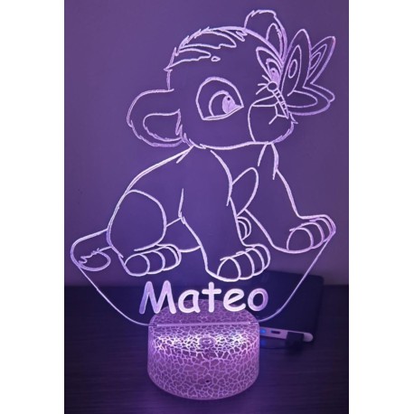 Lámpara LED Personalizada con Tu Personaje y Nombre | 16 Colores