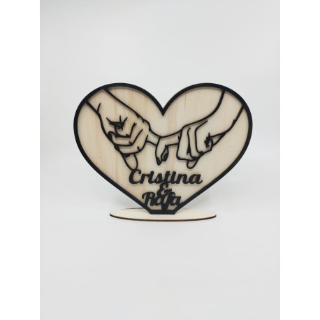 Corazón de Madera Personalizado | San Valentín | Mundo Detale