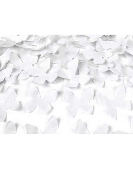 Cañon Mariposas Blancas Papel 60cm - Ideales para Bodas, Eventos